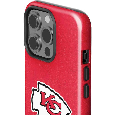 NFL Kansas City Chiefs Distressed iPhone 15 Pro Impact Case